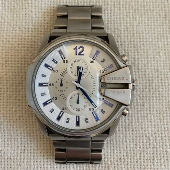 Diesel Other - Diesel DZ4181 Silver Chronograph Mens Watch